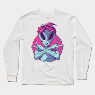 Alien Gangster Extraterrestrial Being Long Sleeve T-Shirt